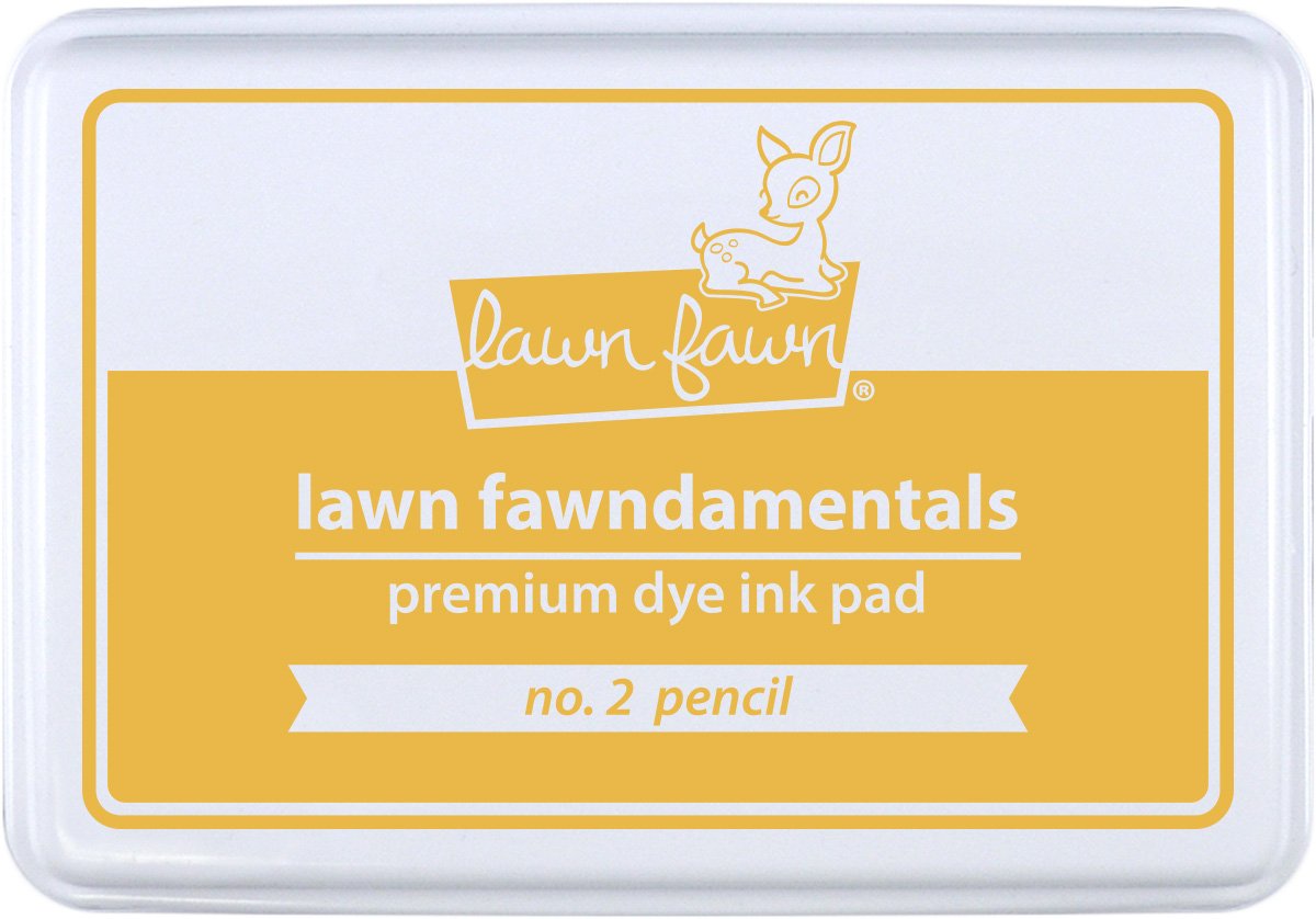 Lawn Fawn  "Fawndamentals"  Premium Dye Ink Pad ~ NO 2 PENCIL  Yellow  ~LF1852 