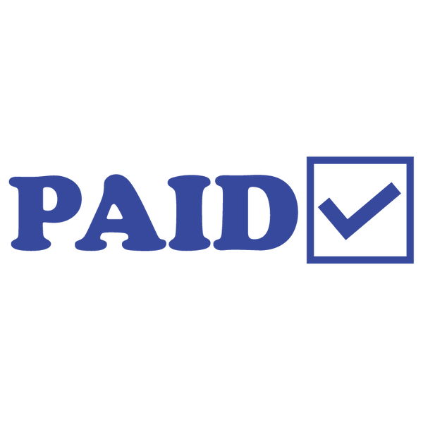 Check Box PAID Stamp – DiscountRubberStamps.com