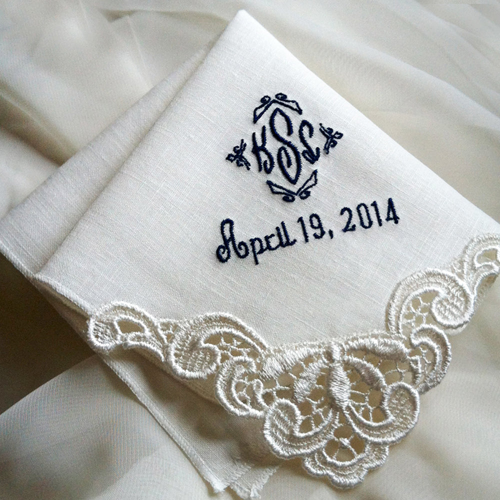 linen lace handkerchief