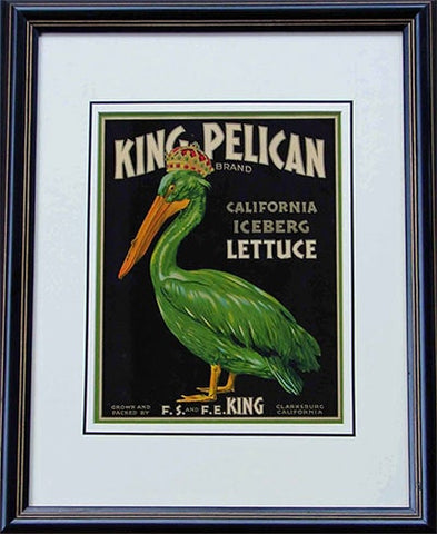 King Pelican Lettuce label