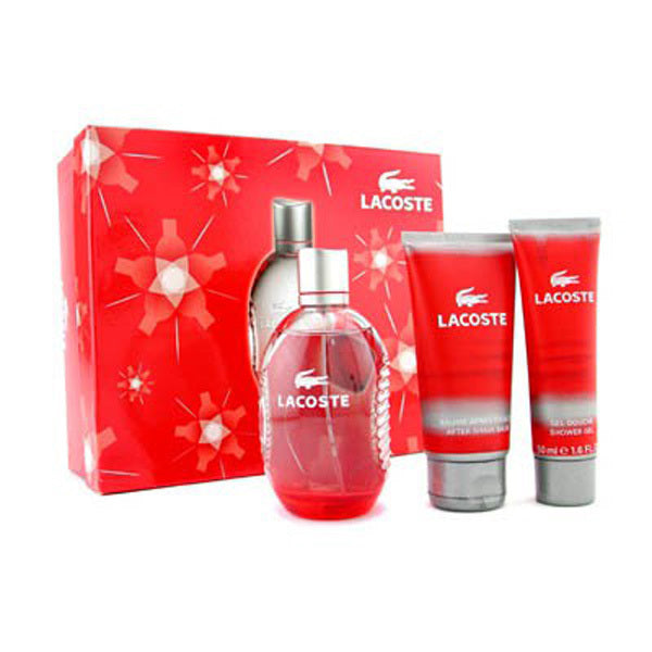 lacoste red gift set