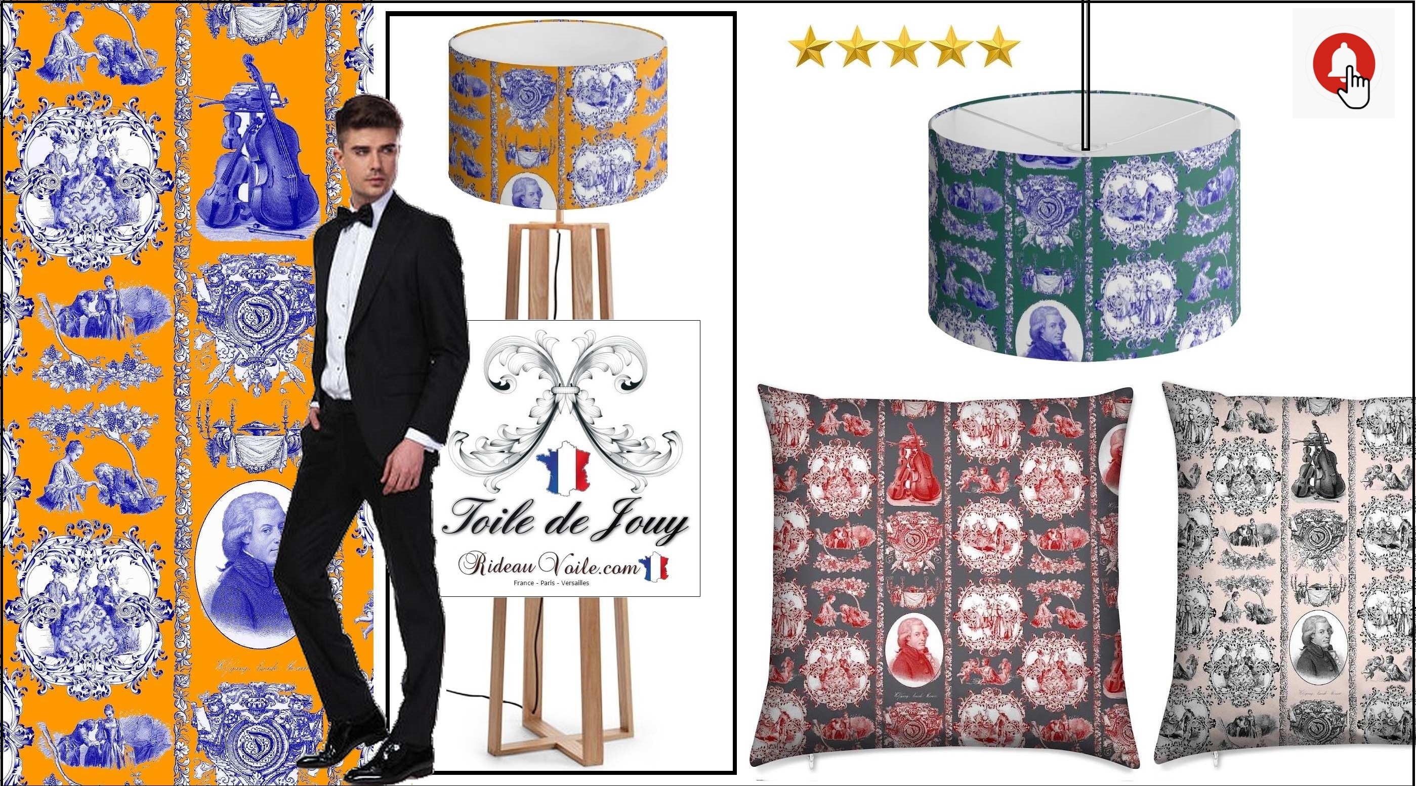 toile de jouy fabrics luxury Paris collection interior designer decorating home hospitality hotel