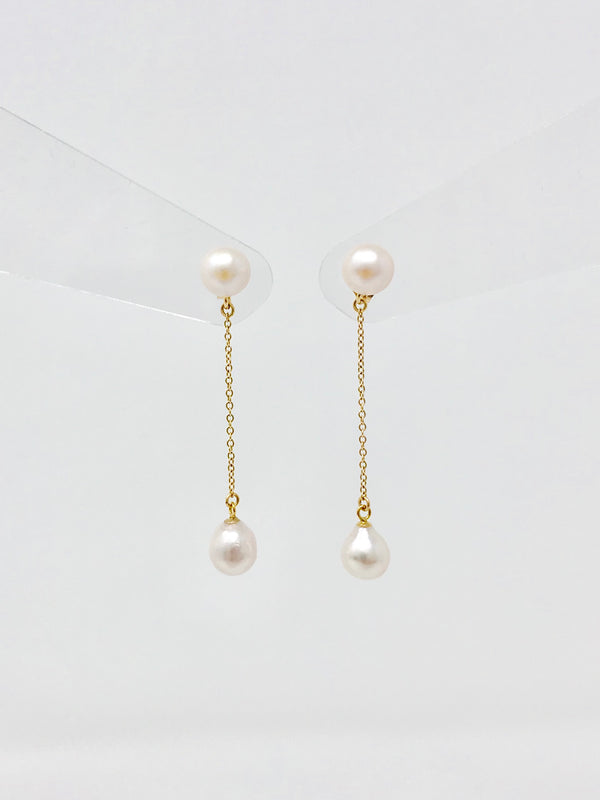 Cultured Pearl Dangle Earrings