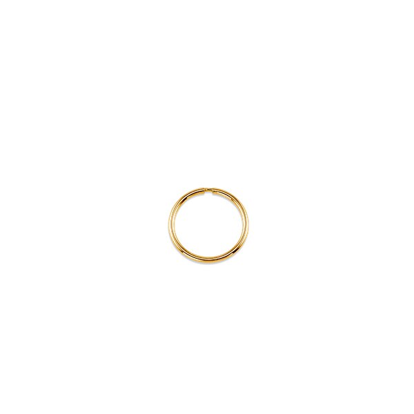 10K Gold 14mm Sleeper/Keeper/Hoop Earrings