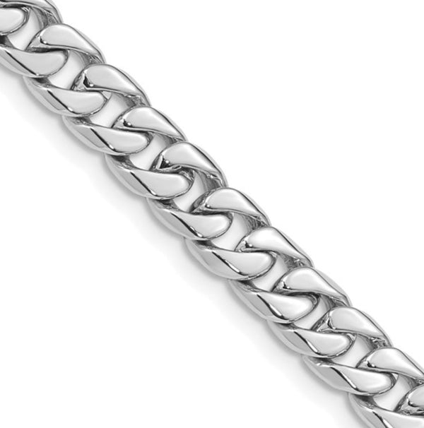 Dana Dow Jewellers 14K White Gold Flat Beveled Curb Chain