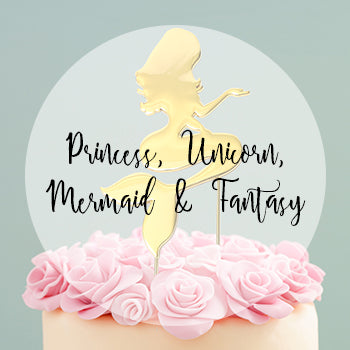 Princess, Unicorn, Mermaid & Fantasy Cake Toppers