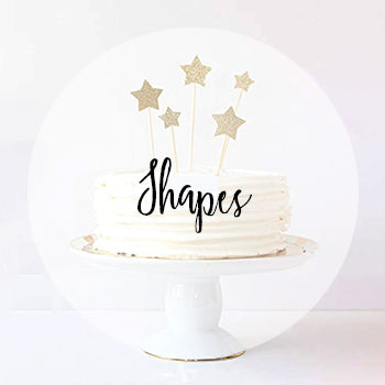 Shape Cake Toppers