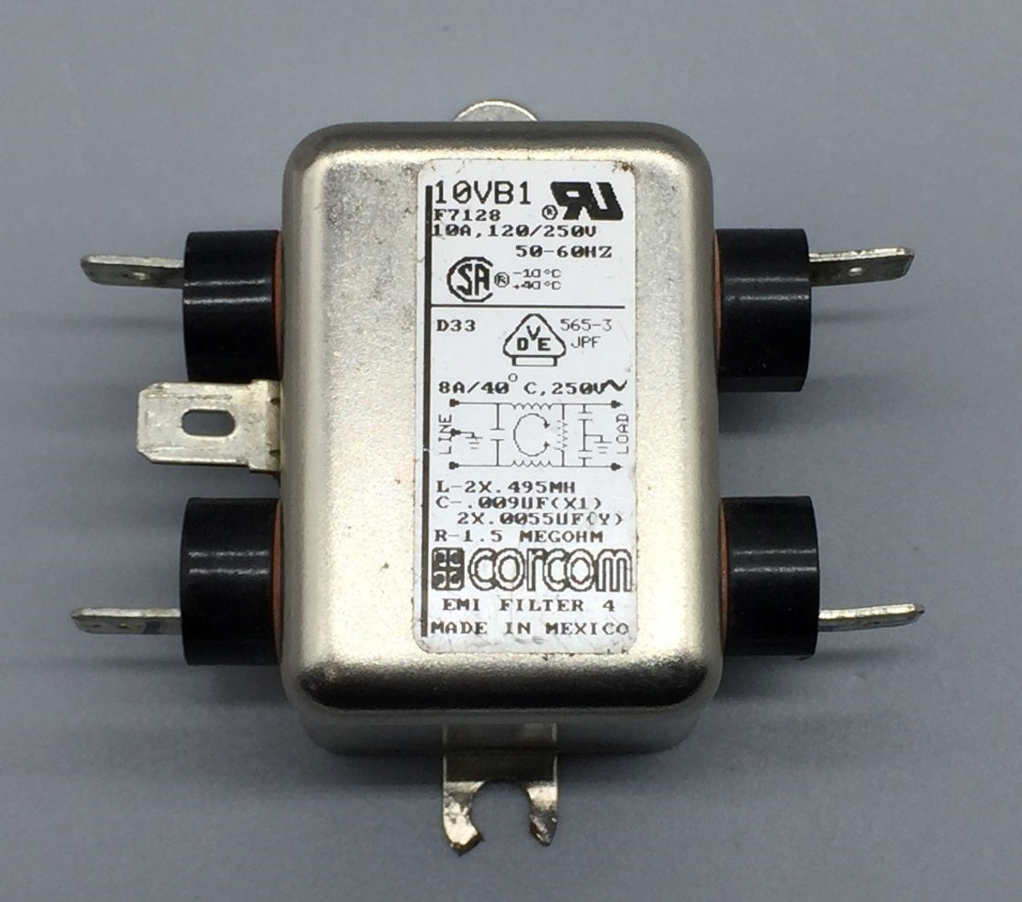 Corcom 10ET1 EMI Line Filter AMPERAGE 10a Voltage 120/240vac for sale online