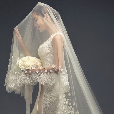 Drop Wedding Veil