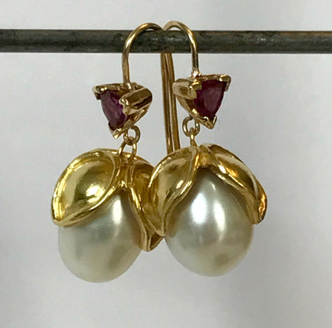 From the Studio: Gold-Capped Earrings