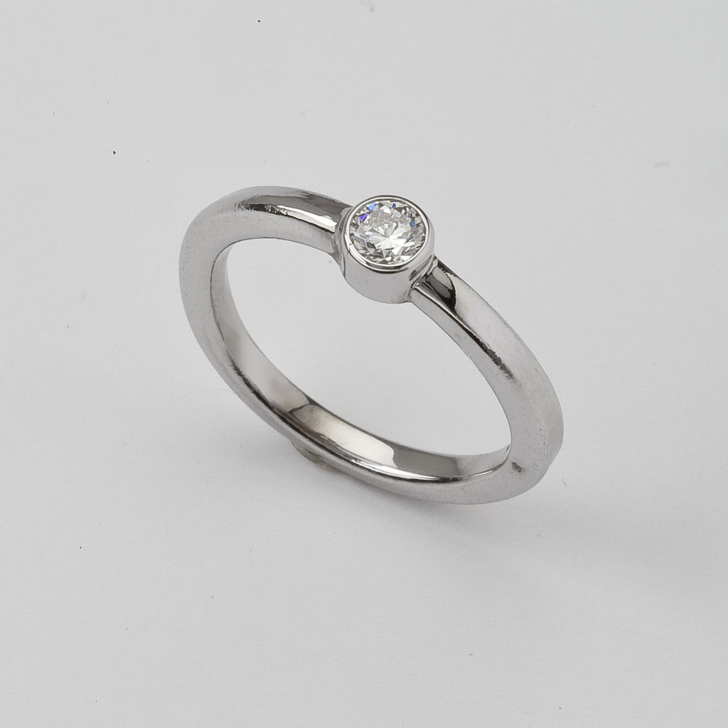 Modern simple engagement rings