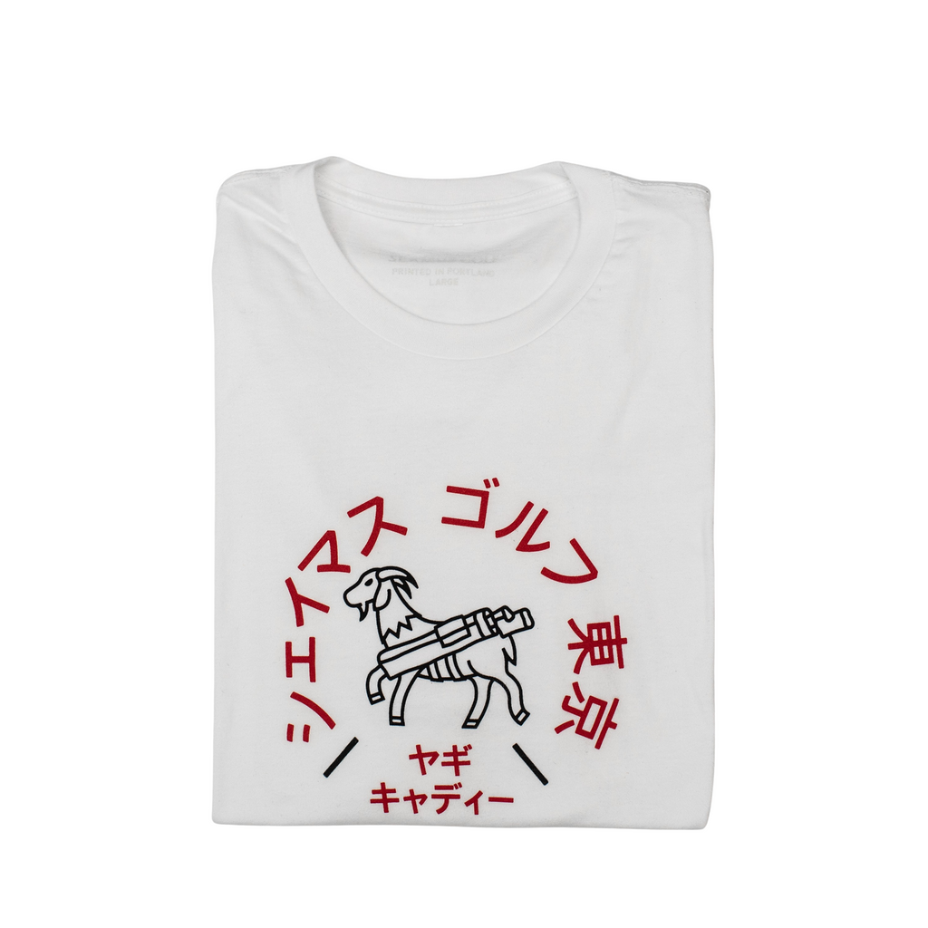 Tokyo GOAT Caddie T-Shirt- White