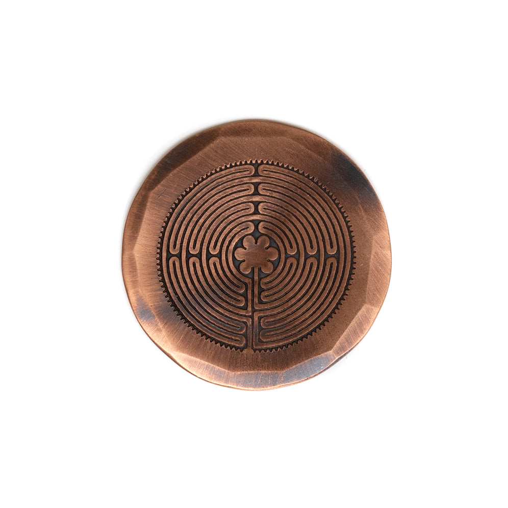 Hand Forged® Labyrinth Ball Mark - Copper