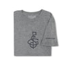 SEAMUS SG Flag T-Shirt - Navy on Grey