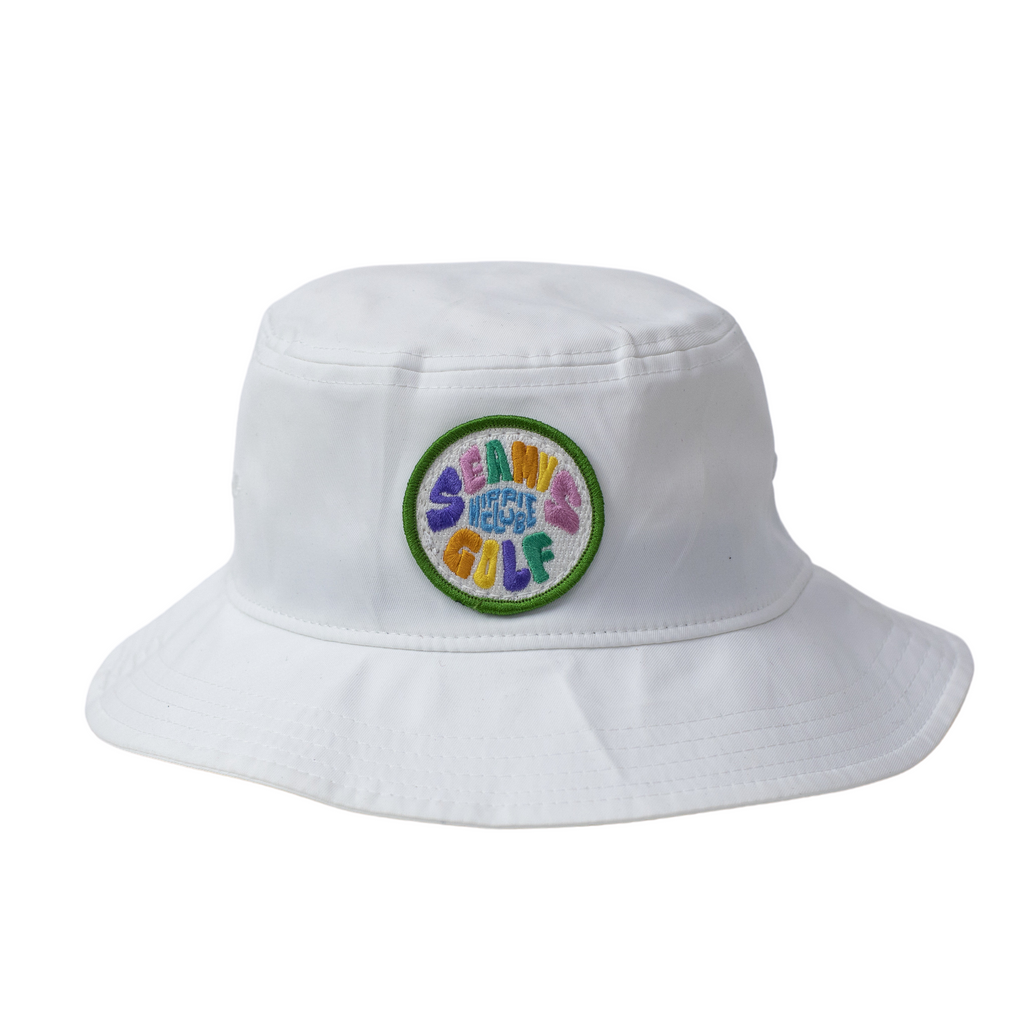 Seamus Golf Hippie Club Bucket Hat- White