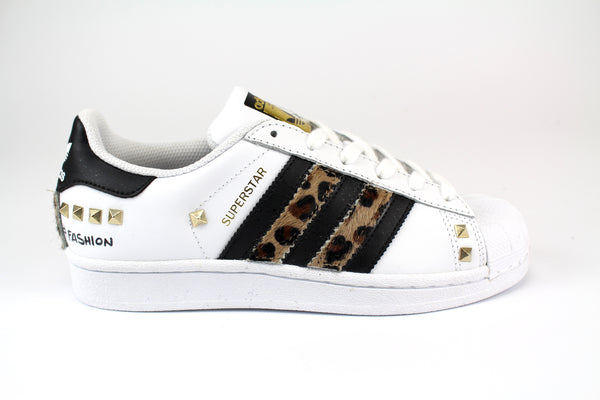 Adidas Superstar Personalizzate Maculate Borchie \u0026 Graffiti – Ballo Da Sola