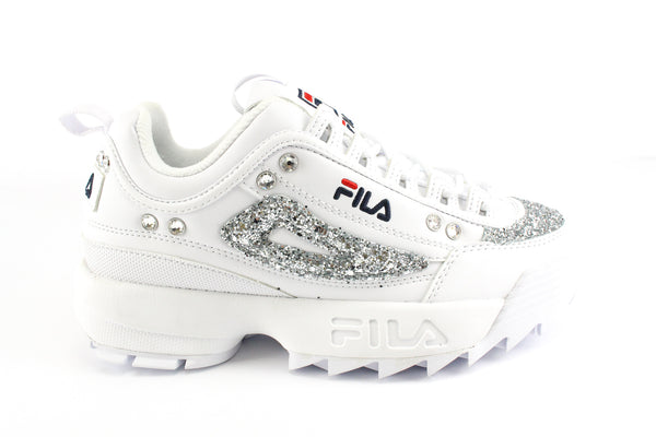 scarpe fila con brillantini