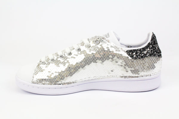 Adidas Stan Smith Paillettes Silver \u0026 Black Silver Glitter – Ballo Da Sola