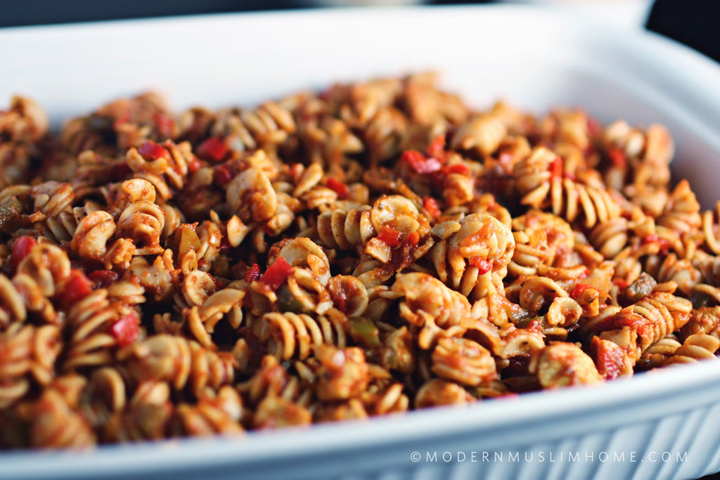 Crazy Good Cheesy Chicken Pasta | ModernMuslimHome.com 