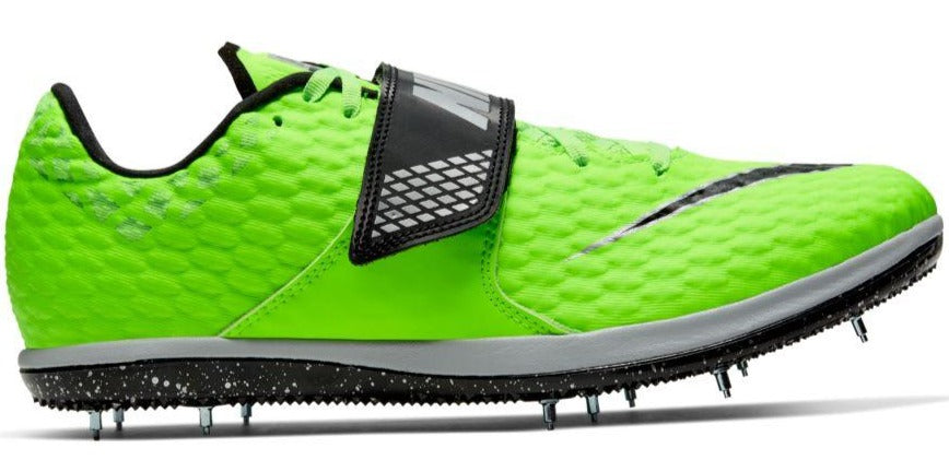 Nike Unisex High Jump Elite Spike - Electric Green/Black/Metallic Pewt –  Marathon Sports