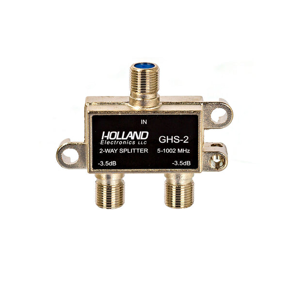 Divisor de Sinal de Antena 1x2 Blindado para UHF, VHF, CATV e Satélite