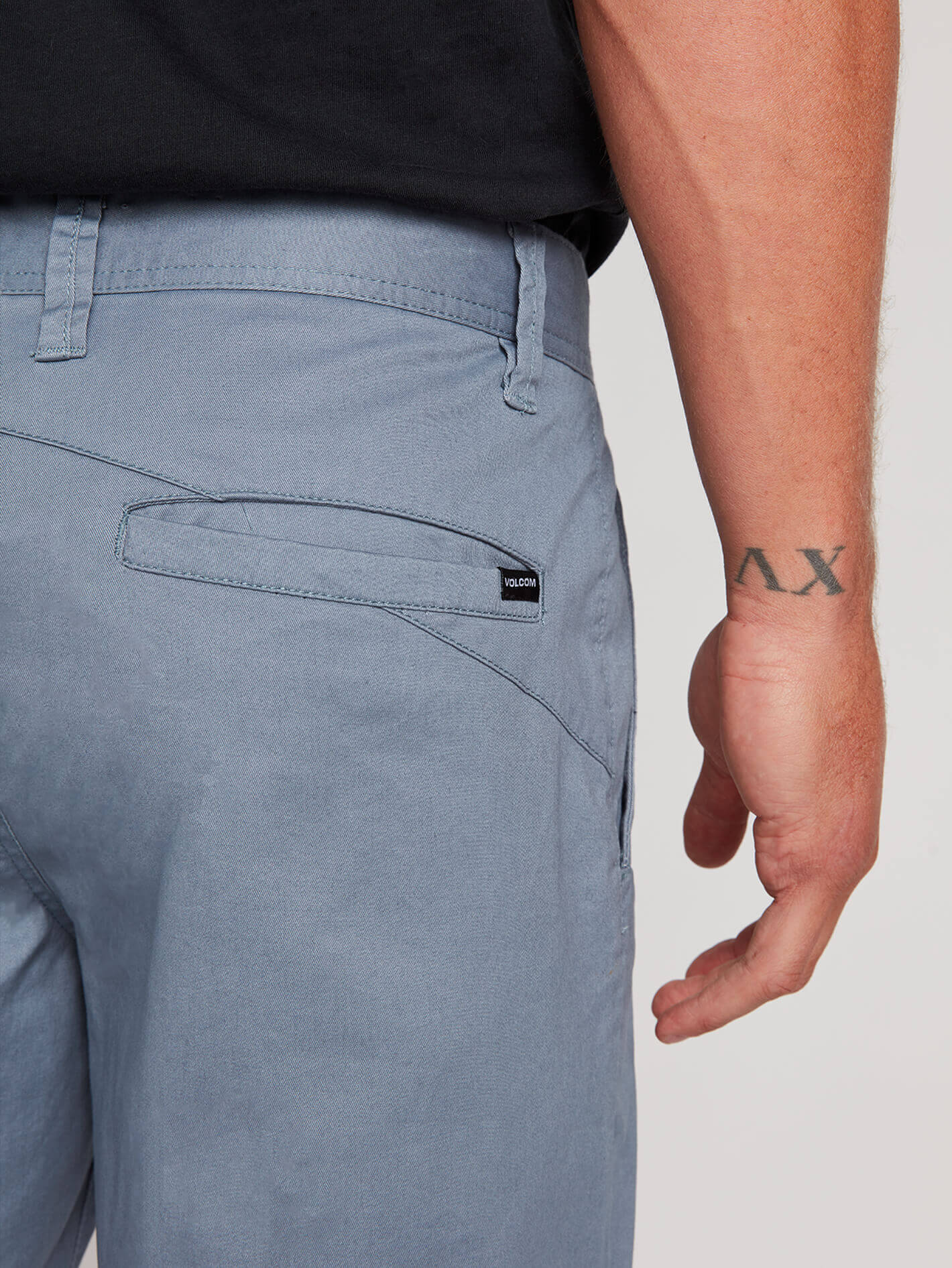 Frickin Lightweight Shorts In Ash Blue, Third Alternate View