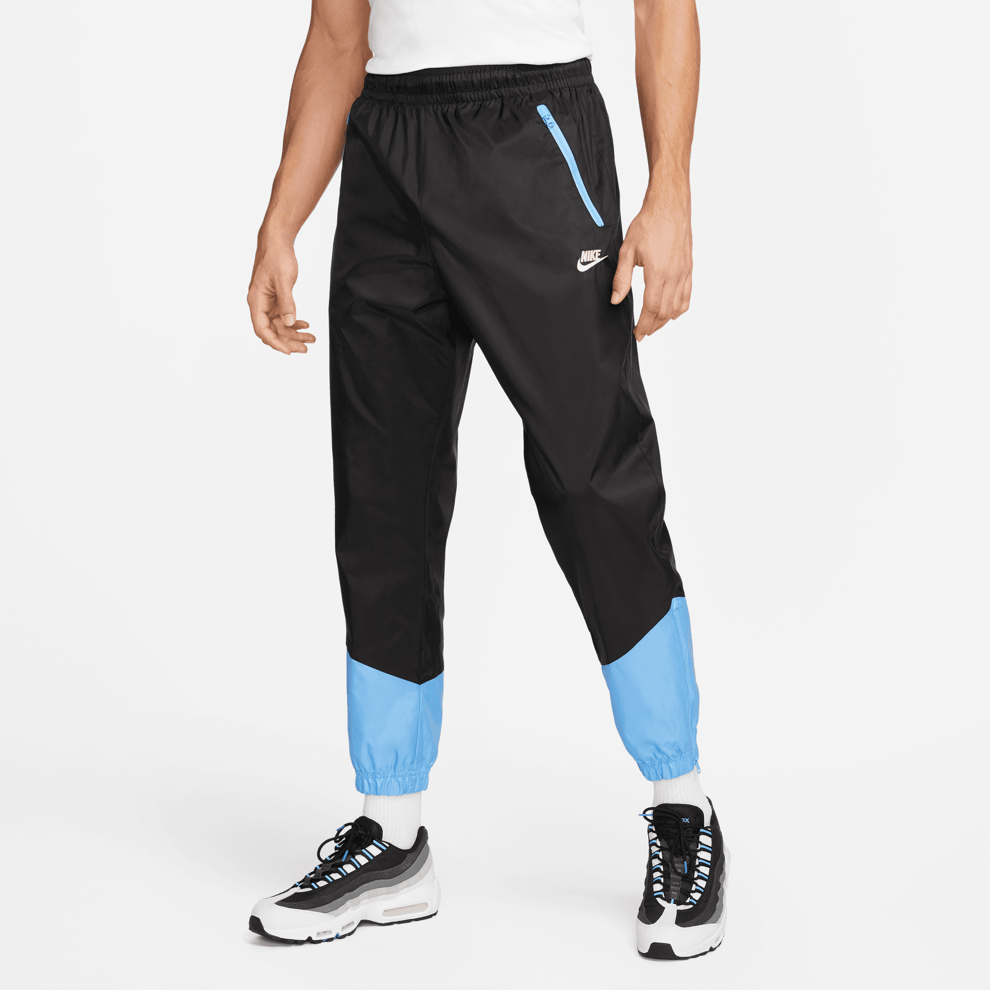 Nike Windrunner Pants (Black/University Blue/Lemon Chiffon)