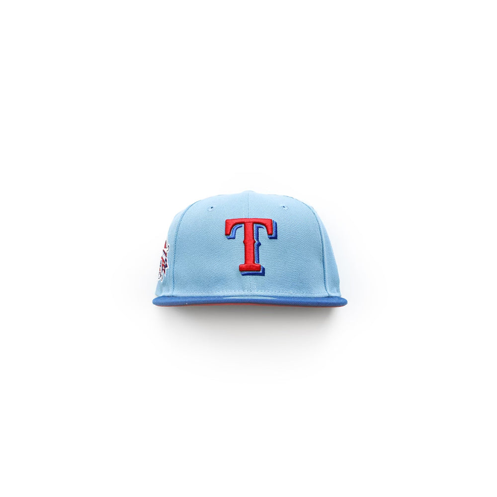Tegen Hoe hoofdstuk New Era Texas Rangers MLB 59FIFTY Fitted Hat (Sky Blue/Light Royal Blu –  Centre