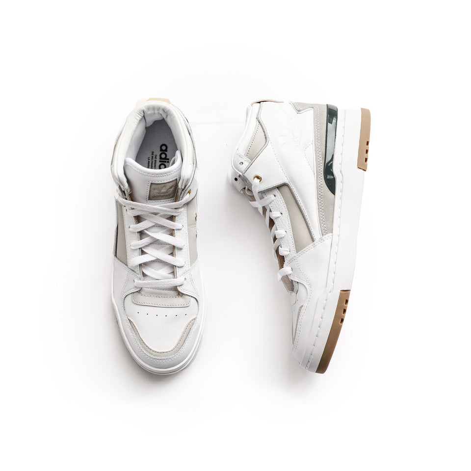 Adidas Forum Luxe Mid (Cloud White/Collegiate Green/Grey One) - Adidas