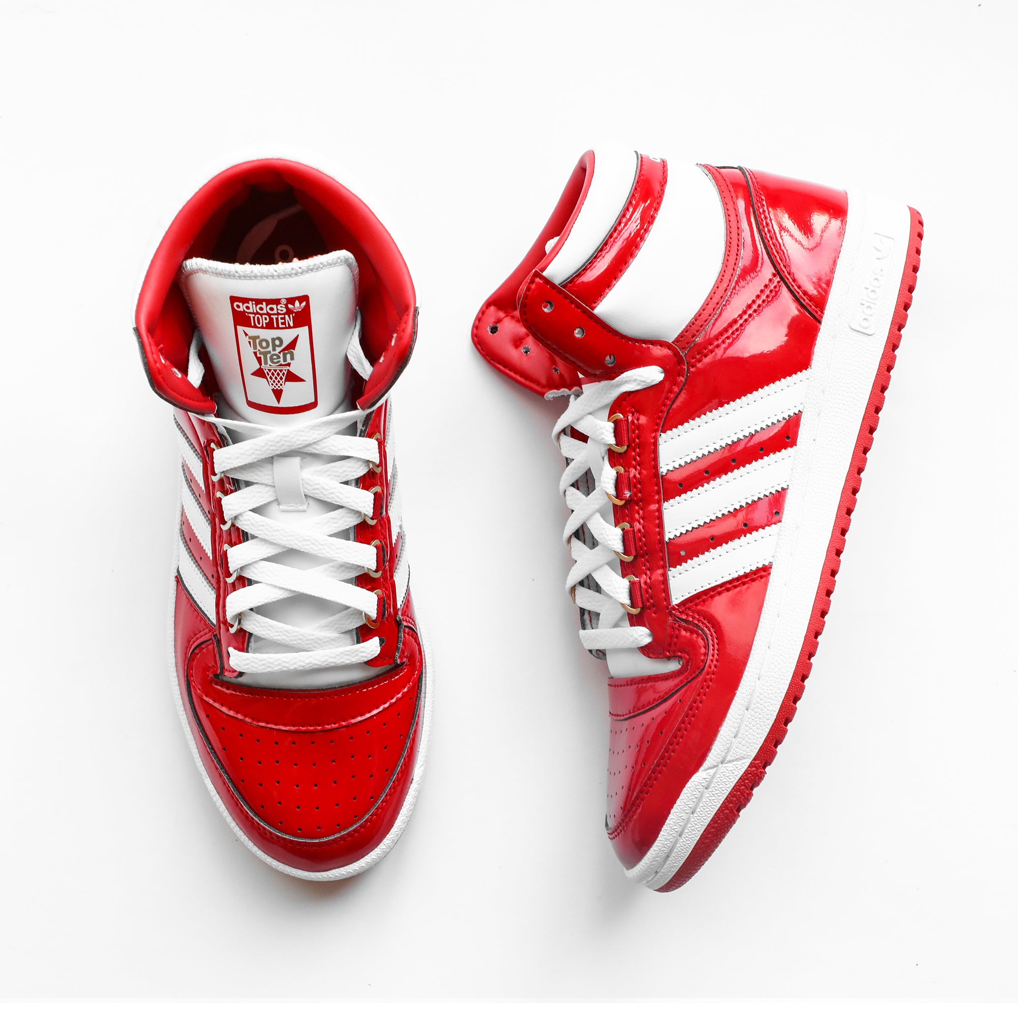 Dispensación Anoi personal Adidas Top Ten RB Patent Leather (Scarlet Red/Footwear White-Metallic –  Centre