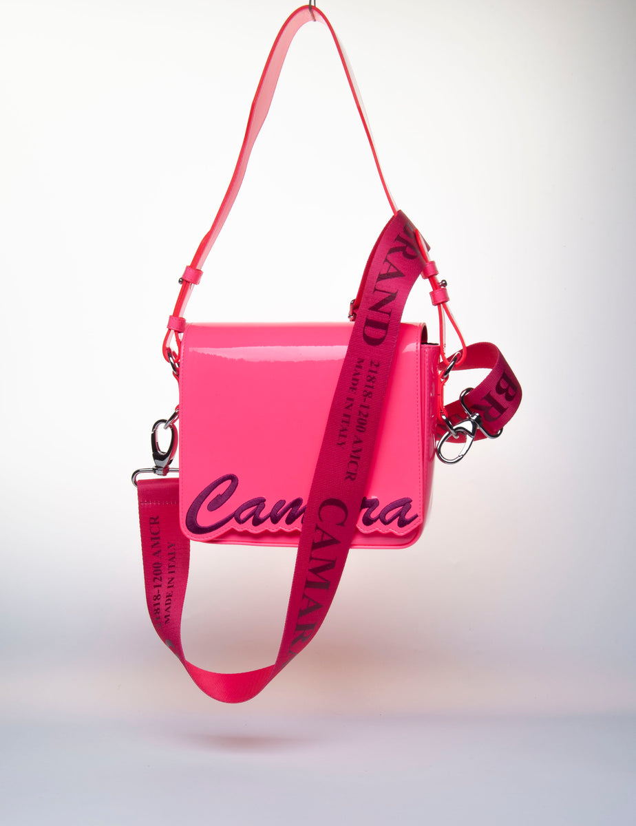 neon pink bag