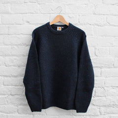 Carhartt WIP Anglistic Sweater - Navy Heather