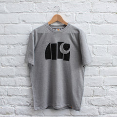 Carhartt WIP Black C T-Shirt Grey Heather