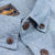 Penfield Button Down Shirt Blue Khaki