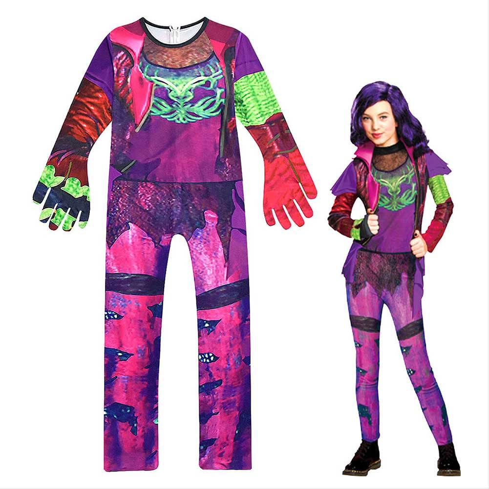 Descendants 3 Die Nachkommen Mal Jumpsuit Cosplay Kostum Fur Kinder Karnevalkostume