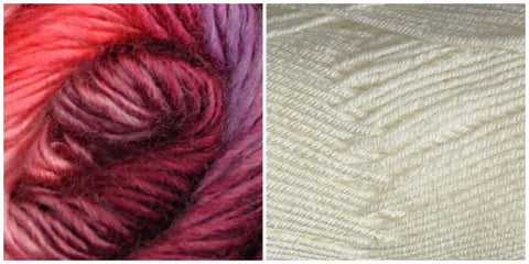 (Sizes 2 X-Large - 3 X-Large) PREORDER KIT Embossed Phoenix Cardigan - WHITE + FUCHSIA - Bonita Patterns
