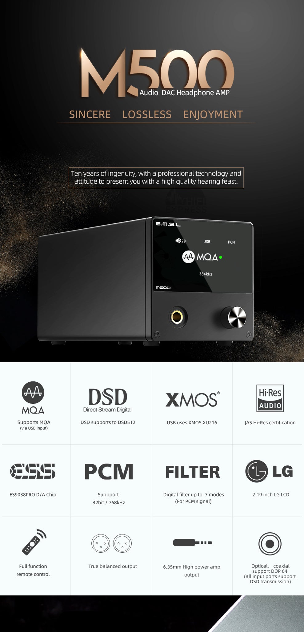 SMSL M500 MQA DAC