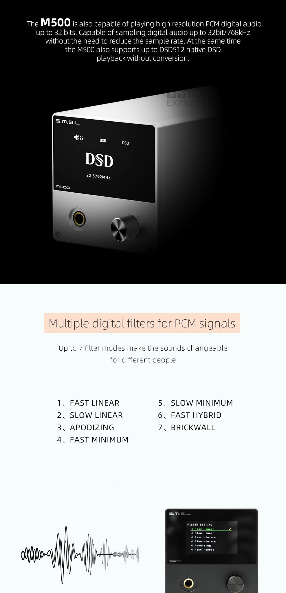 SMSL M500 MQA DAC