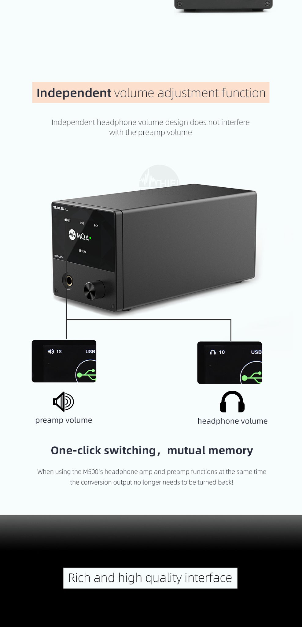 SMSL M500 MQA DAC