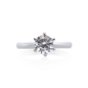 9K White Gold Solitaire Ring