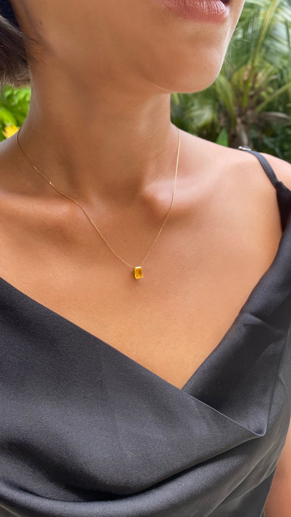Esma Necklace 1.14ct Fancy Yellow 18K Yellow Gold