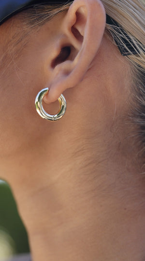 Haley Hoops Large Silver