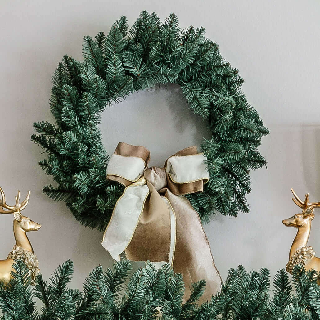 how to attach battery operated lights to a wreath