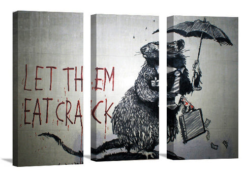 banksy let them eat crack print