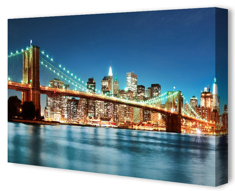 Scenic Canvas Art Print New York City Night Lights Canvas Art print