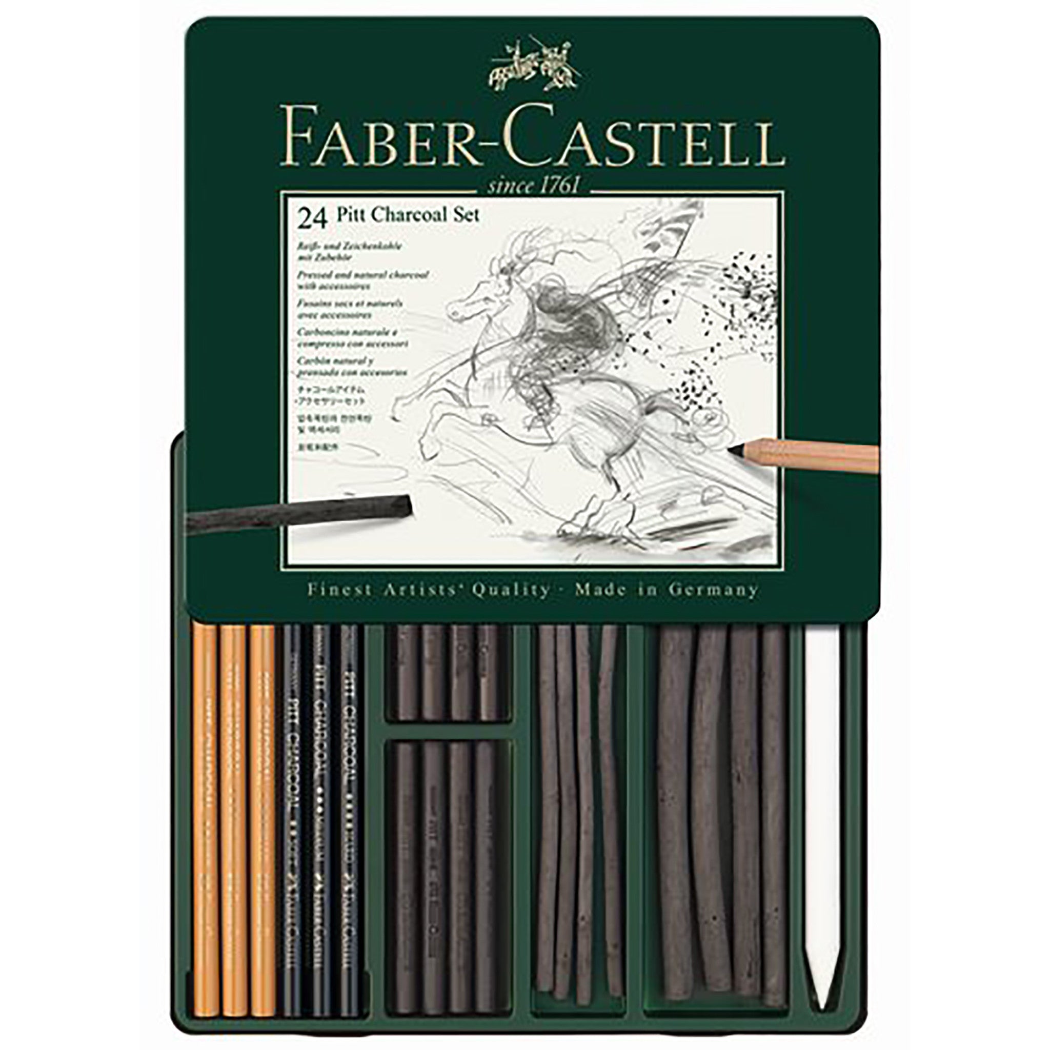 Charcoal Drawing Kit 24 Pieces The Getty Store