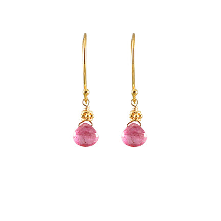 Tiny Pink Tourmaline Drop Earrings - Getty Museum Store