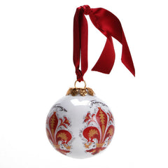 Large Florentine Ornament - Red