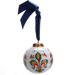 Large Florentine Ornament - Blue