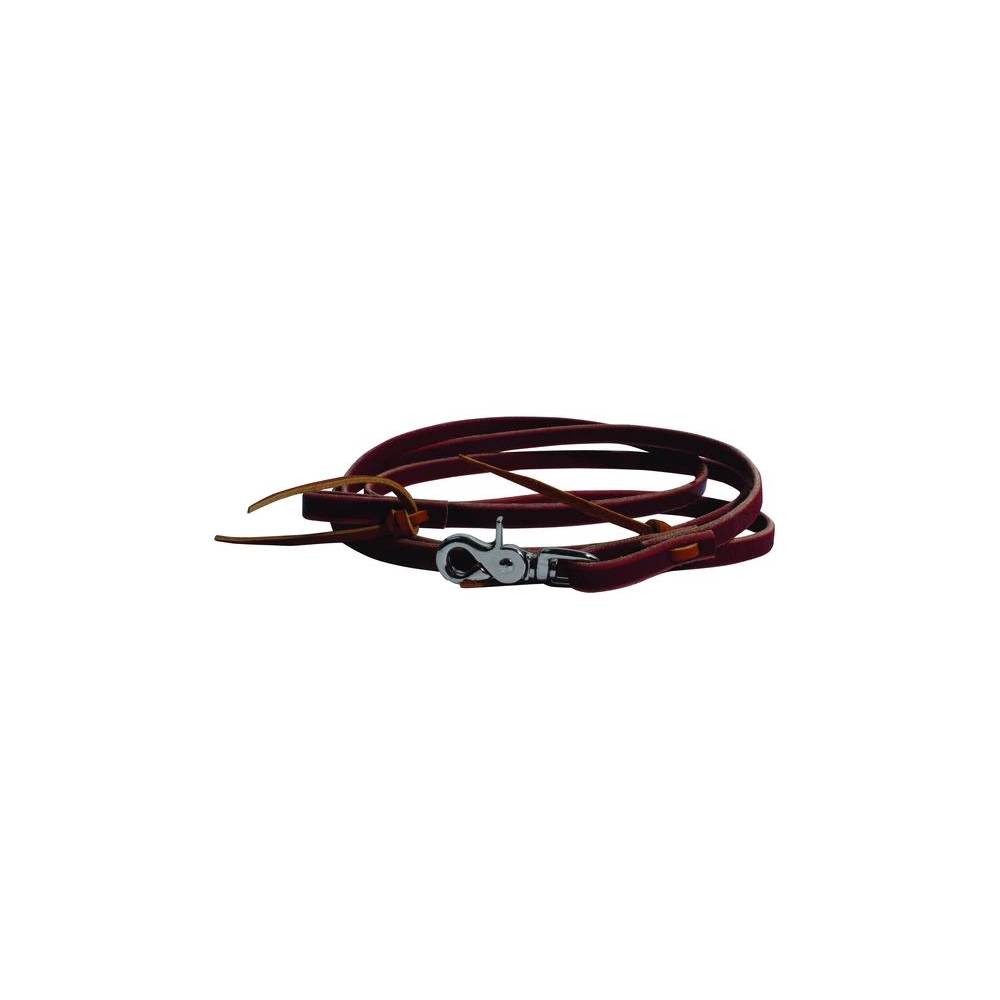 Professional's Choice Burgundy Roping Rein With Waterloops Tack - Reins Professional's Choice   